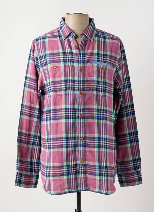 Chemise manches longues violet SCOTCH & SODA pour homme