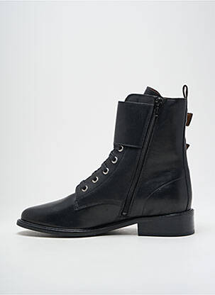 Bottines/boots matière lisse talon plat jusqu'à 3cm noir BA&SH femme