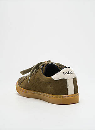 Baskets nubuck talon plat jusqu'à 3cm vert BA&SH femme