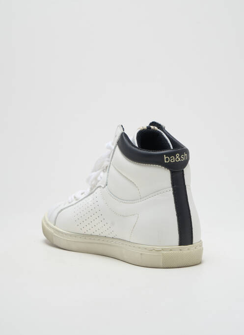Baskets matière lisse talon plat jusqu'à 3cm blanc BA&SH femme