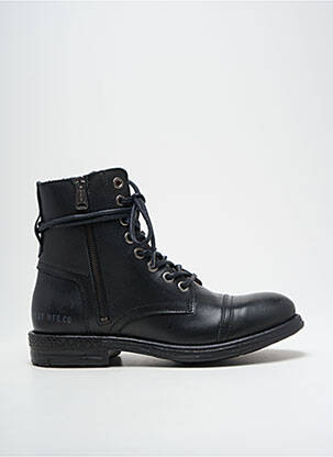 Bottines/boots tissage satiné talon bas noir REPLAY homme