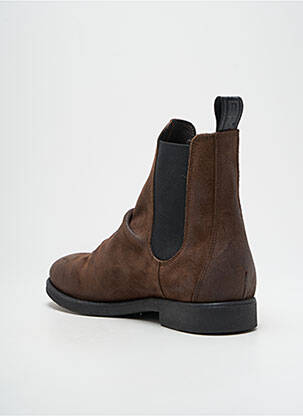 Bottines/boots fermeture elastique talon bas marron REPLAY homme