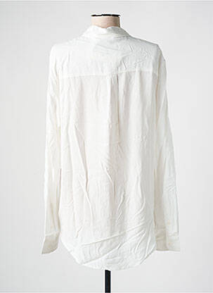 Chemisier imprimé fantaisie manches longues blanc DESIGUAL femme