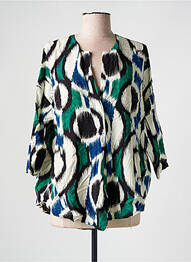 Blouse imprimé fantaisie manches 3/4 noir MOLLY BRACKEN femme