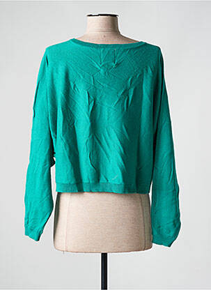 Pull col v manches longues vert LILI SIDONIO femme