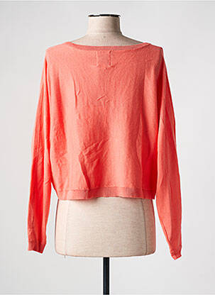 Pull col v manches longues orange LILI SIDONIO femme