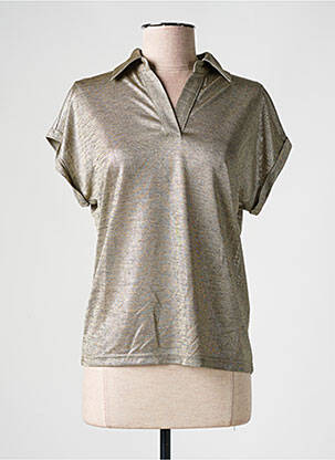 Polo stretch manches courtes beige MOLLY BRACKEN femme