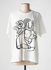 T-shirt blanc DESIGUAL pour femme seconde vue