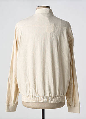 Veste casual resserrée sur le bas beige JACK & JONES homme