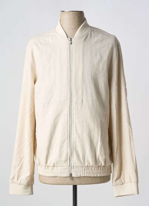 Veste casual beige JACK & JONES pour homme