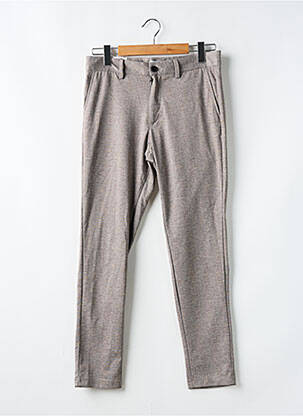 Pantalon droit coupe droite beige JACK & JONES homme