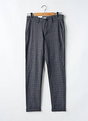 Pantalon chino imprimé imprimé prince de galle taille normale gris JACK & JONES homme
