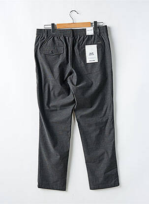 Pantalon droit coupe droite taille haute gris JACK & JONES homme