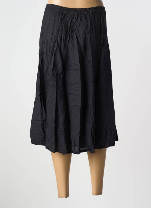 Jupe mi-longue noir BAMBOO'S pour femme