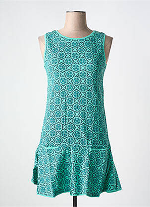 Robe courte sans manche sans manche bleu BAMBOO'S femme