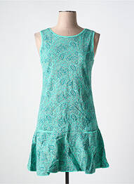 Robe courte sans manche sans manche bleu BAMBOO'S femme