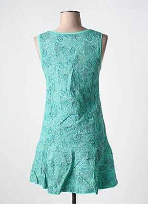 Robe courte sans manche sans manche bleu BAMBOO'S femme