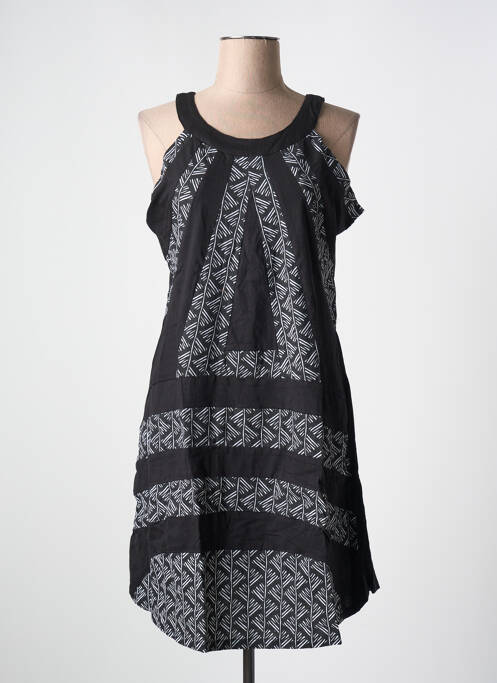 Robe mi-longue noir BAMBOO'S pour femme