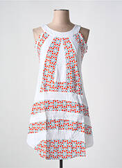 Robe mi-longue blanc BAMBOO'S pour femme seconde vue
