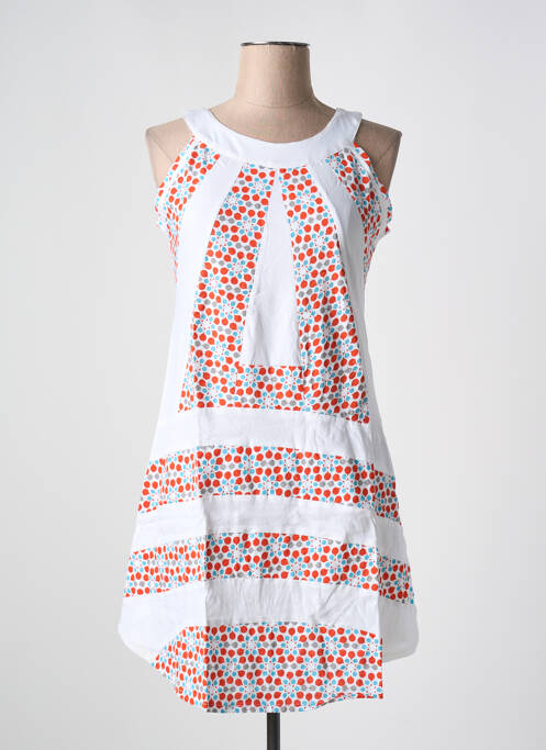 Robe mi-longue blanc BAMBOO'S pour femme