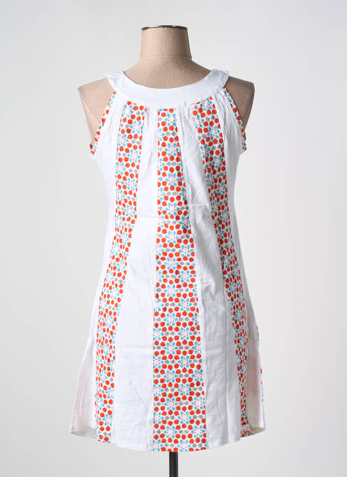 Robe mi-longue blanc BAMBOO'S pour femme