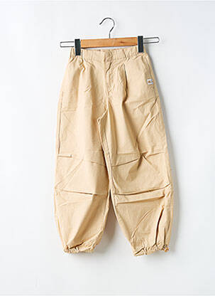 Pantalon droit poches taille élastique beige GARCIA garcon