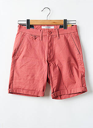 Bermuda coupe droite rouge TIFFOSI homme