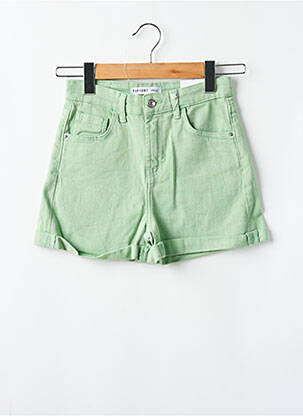 Short fermeture zippée sous rabat boutonné vert TIFFOSI femme