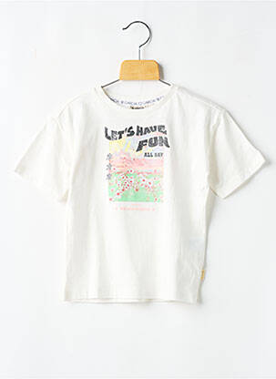 T-shirt coupe droite manches courtes blanc GARCIA fille