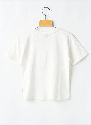 T-shirt coupe droite manches courtes blanc GARCIA fille