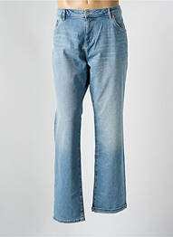 Jeans coupe droite fermeture zippée sous rabat boutonné bleu TOM TAILOR homme