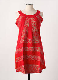 Robe courte sans manche sans manche rouge BAMBOO'S femme