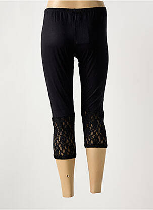 Corsaire taille élastique taille normale noir BAMBOO'S femme