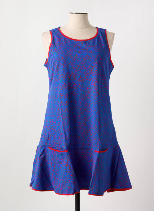 Robe mi-longue bleu BAMBOO'S pour femme