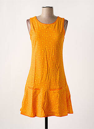 Robe courte sans manche sans manche orange BAMBOO'S femme