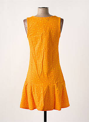 Robe courte sans manche sans manche orange BAMBOO'S femme