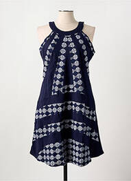 Robe mi-longue imprimé fantaisie sans manche bleu SINOE BY BAMBOO'S femme