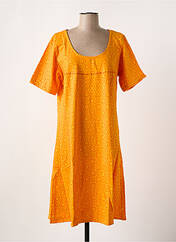 Robe mi-longue orange BAMBOO'S pour femme seconde vue