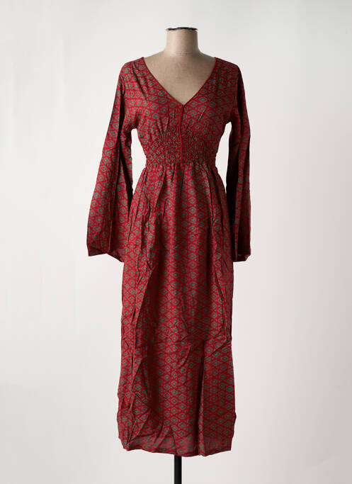 Robe longue rouge BAMBOO'S pour femme