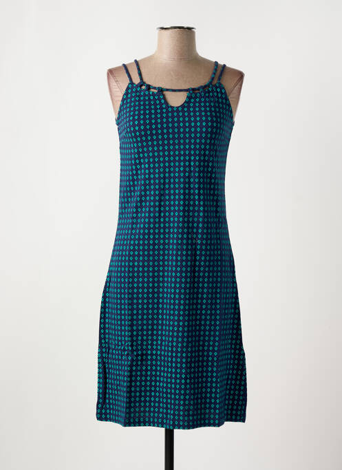 Robe mi-longue bleu BAMBOO'S pour femme