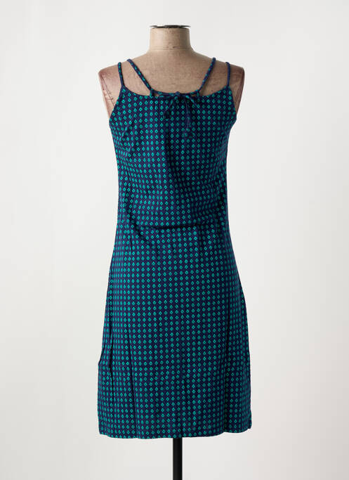 Robe mi-longue bleu BAMBOO'S pour femme