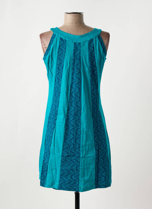 Robe mi-longue bleu BAMBOO'S pour femme