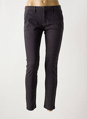 Pantalon chino taille basse taille basse gris REIKO femme