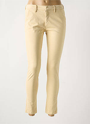 Pantalon chino taille basse taille basse beige REIKO femme