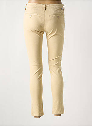 Pantalon chino taille basse taille basse beige REIKO femme