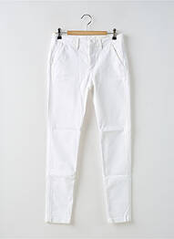Pantalon chino taille basse taille basse blanc REIKO femme