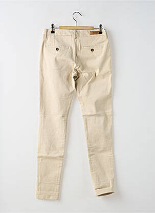 Pantalon chino taille basse taille basse beige REIKO femme