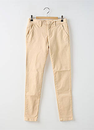Pantalon chino taille basse taille basse rose REIKO femme