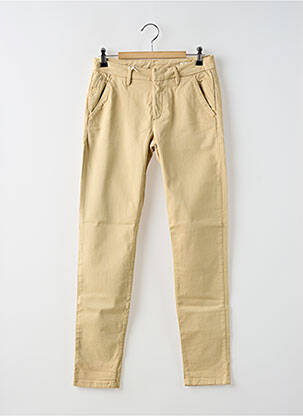 Pantalon chino taille basse taille basse beige REIKO femme