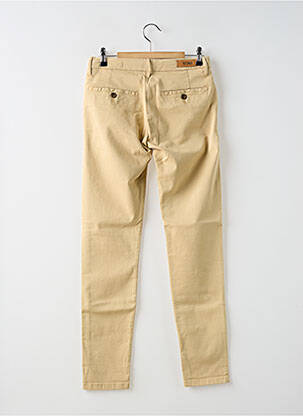 Pantalon chino taille basse taille basse beige REIKO femme